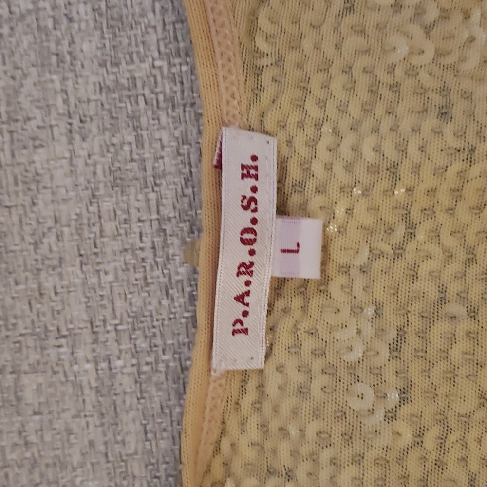 P.A.R.O.S.H. Sequin Top Size Large - image 5